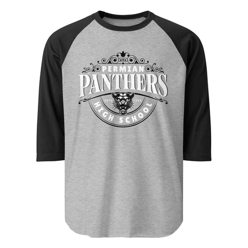 Permian High School Panthers Unisex 3/4 sleeve Raglan T-shirt 211