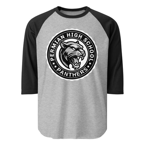 Permian High School Panthers Unisex 3/4 sleeve Raglan T-shirt 216