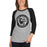 Woman wearing Permian High School Panthers Unisex 3/4 sleeve Raglan T-shirt 216