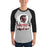 Man wearing Porter High School Spartans Unisex 3/4 Sleeve Raglan T-shirt 202