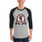 Man wearing Porter High School Spartans Unisex 3/4 Sleeve Raglan T-shirt 212