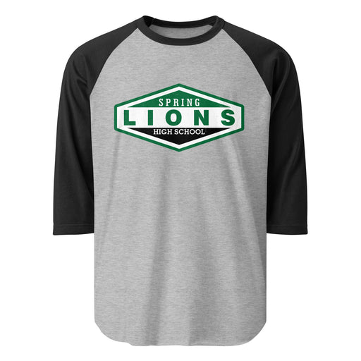 Spring High School Lions Unisex 3/4 sleeve Raglan T-shirt 009