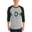 Man wearing Spring High School Lions Unisex 3/4 sleeve Raglan T-shirt 011