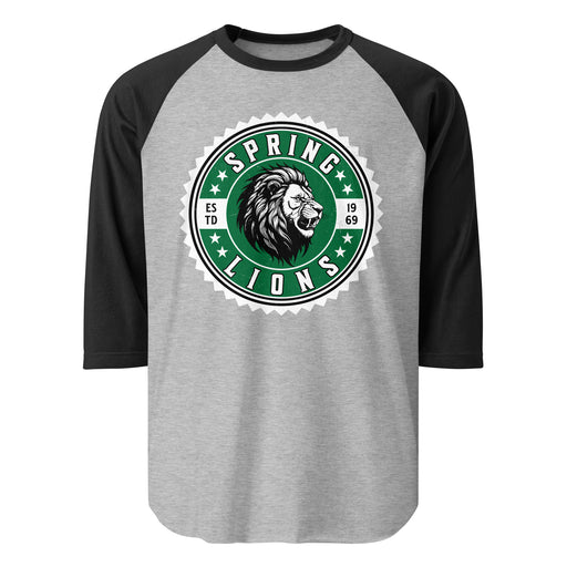 Spring High School Lions Unisex 3/4 sleeve Raglan T-shirt 203