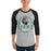 Man wearing Spring High School Lions Unisex 3/4 sleeve Raglan T-shirt 206