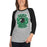 Woman wearing Spring High School Lions Unisex 3/4 sleeve Raglan T-shirt 207