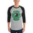 Man wearing Spring High School Lions Unisex 3/4 sleeve Raglan T-shirt 207