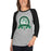 Woman wearing Spring High School Lions Unisex 3/4 sleeve Raglan T-shirt 212