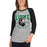 Woman wearing Spring High School Lions Unisex 3/4 sleeve Raglan T-shirt 213