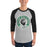 Man wearing Spring High School Lions Unisex 3/4 sleeve Raglan T-shirt 220