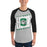 Man wearing Spring High School Lions Unisex 3/4 sleeve Raglan T-shirt 223