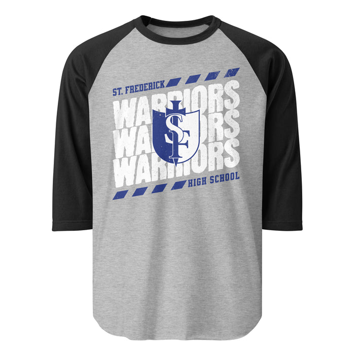 St. Frederick High School Warriors Unisex 3/4 Sleeve Raglan T-shirt 223