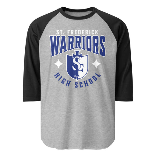 St. Frederick High School Warriors Unisex 3/4 Sleeve Raglan T-shirt 213