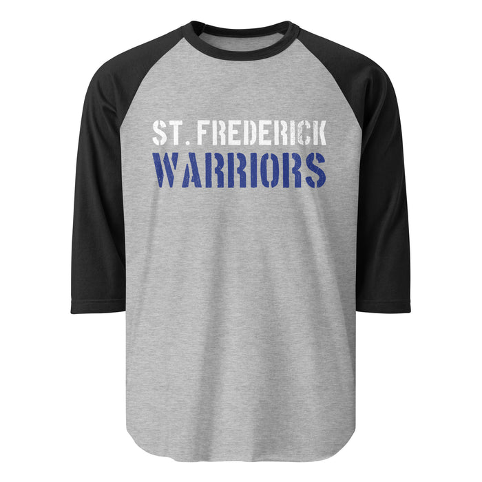 St. Frederick High School Warriors Unisex 3/4 Sleeve Raglan T-shirt 017