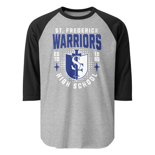 St. Frederick High School Warriors Unisex 3/4 Sleeve Raglan T-shirt 204