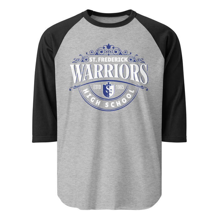 St. Frederick High School Warriors Unisex 3/4 Sleeve Raglan T-shirt 211