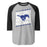 Taylor High School Mustangs Unisex 3/4 sleeve Raglan T-shirt 223