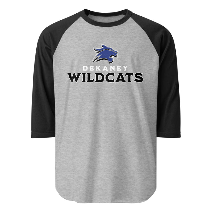 Dekaney High School Wildcats Unisex 3/4 sleeve Raglan T-shirt 233