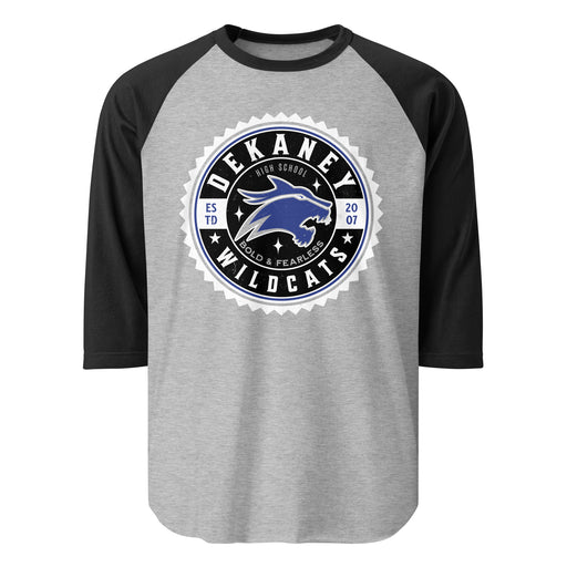 Dekaney High School Wildcats Unisex 3/4 sleeve Raglan T-shirt 203