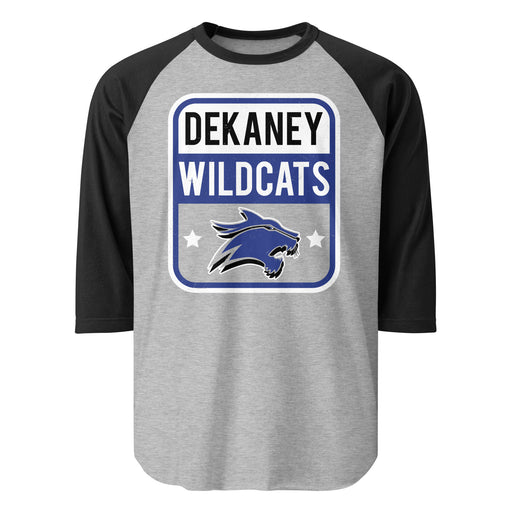 Dekaney High School Wildcats Unisex 3/4 sleeve Raglan T-shirt 001