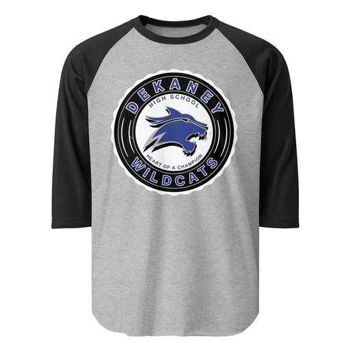 Dekaney High School Wildcats Unisex 3/4 sleeve Raglan T-shirt 216