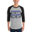Man wearing Dekaney High School Wildcats Unisex 3/4 sleeve Raglan T-shirt 238