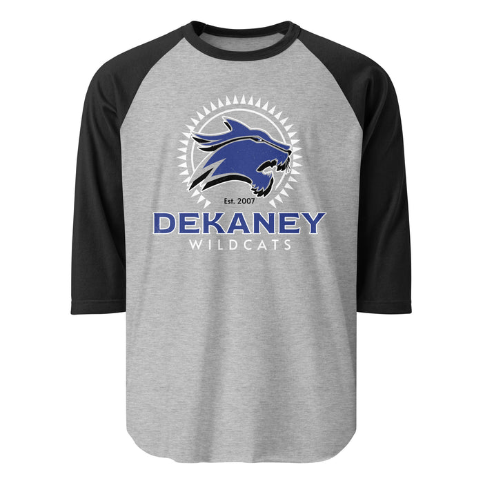 Dekaney High School Wildcats Unisex 3/4 sleeve Raglan T-shirt 226