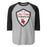 Del Valle High School Cardinals Unisex 3/4 sleeve Raglan T-shirt 225