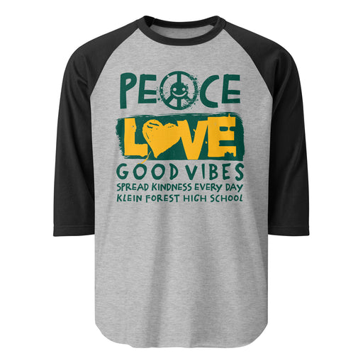 Klein Forest High School Golden Eagles Unisex 3/4 Sleeve Raglan T-shirt 240