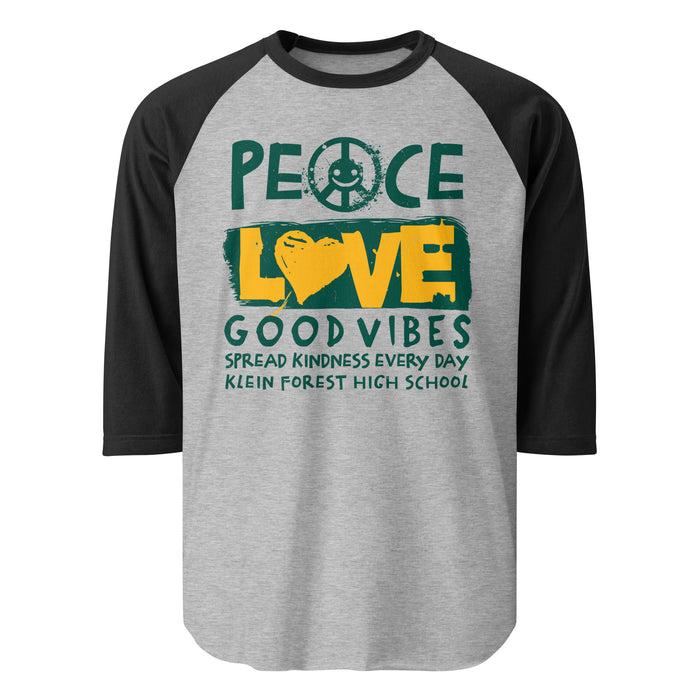 Klein Forest High School Golden Eagles Unisex 3/4 Sleeve Raglan T-shirt 240