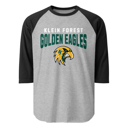 Klein Forest High School Golden Eagles Unisex 3/4 Sleeve Raglan T-shirt 234
