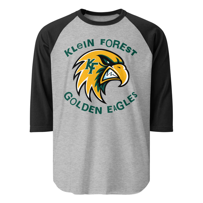 Klein Forest High School Golden Eagles Unisex 3/4 Sleeve Raglan T-shirt 228