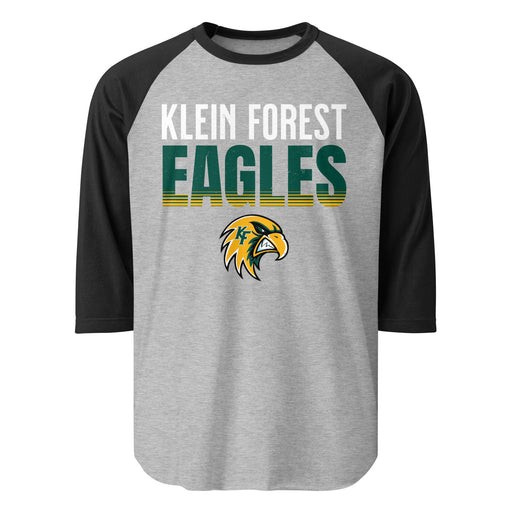 Klein Forest High School Golden Eagles Unisex 3/4 Sleeve Raglan T-shirt 024