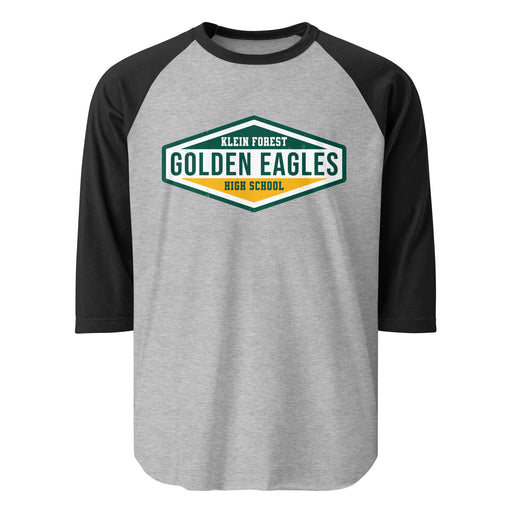 Klein Forest High School Golden Eagles Unisex 3/4 Sleeve Raglan T-shirt 009