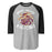Jersey Village High School Falcons Unisex 3/4 Sleeve Raglan T-shirt 228