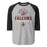Jersey Village High School Falcons Unisex 3/4 Sleeve Raglan T-shirt 222