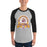 Man wearing Jersey Village High School Falcons Unisex 3/4 Sleeve Raglan T-shirt 212