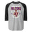 Jersey Village High School Falcons Unisex 3/4 Sleeve Raglan T-shirt 204