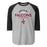 Jersey Village High School Falcons Unisex 3/4 Sleeve Raglan T-shirt 040