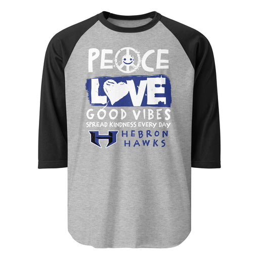 Hebron High School Hawks Unisex 3/4 sleeve Raglan T-shirt 240