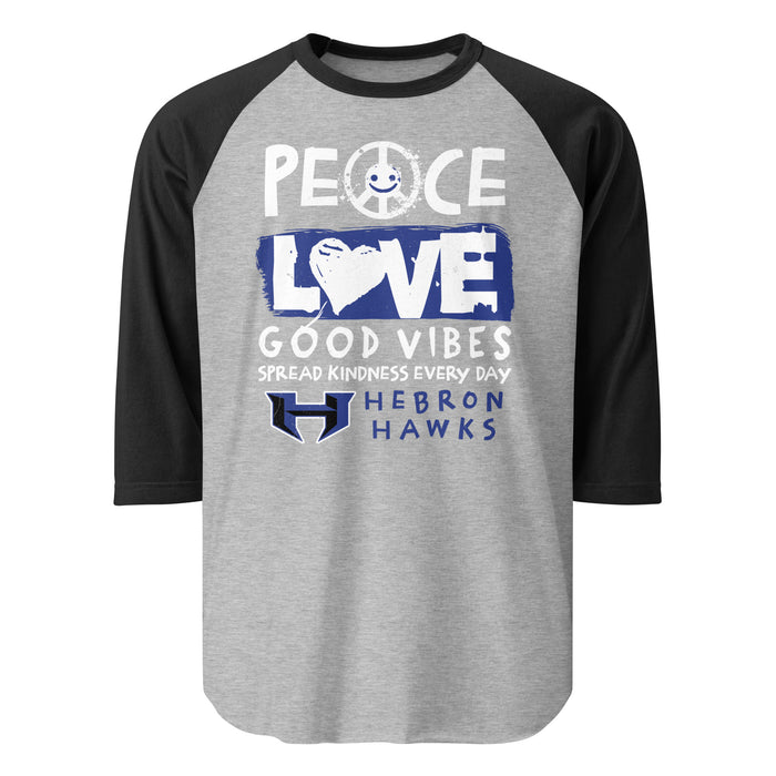 Hebron High School Hawks Unisex 3/4 sleeve Raglan T-shirt 240