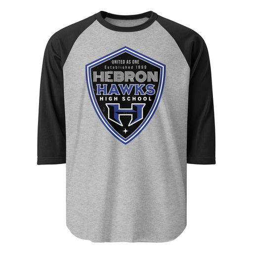 Hebron High School Hawks Unisex 3/4 sleeve Raglan T-shirt 225