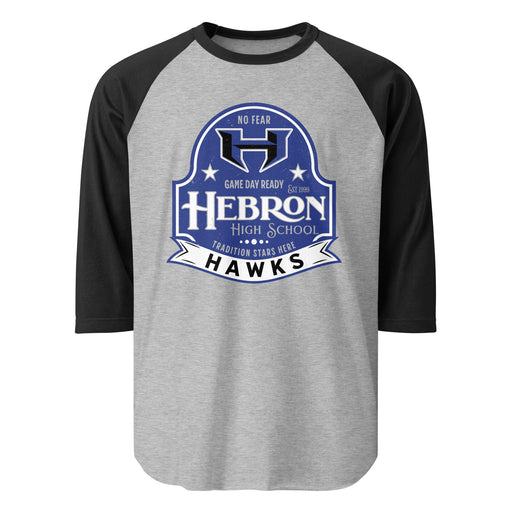Hebron High School Hawks Unisex 3/4 sleeve Raglan T-shirt 219