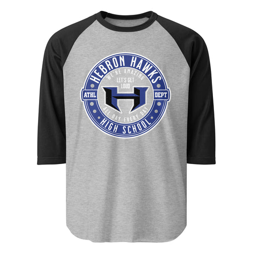 Hebron High School Hawks Unisex 3/4 sleeve Raglan T-shirt 224