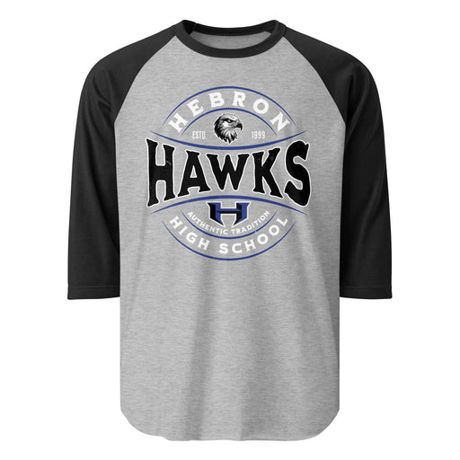 Hebron High School Hawks Unisex 3/4 sleeve Raglan T-shirt 218
