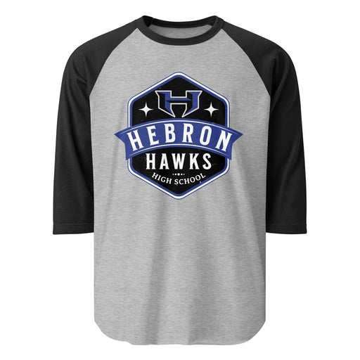 Hebron High School Hawks Unisex 3/4 sleeve Raglan T-shirt 209