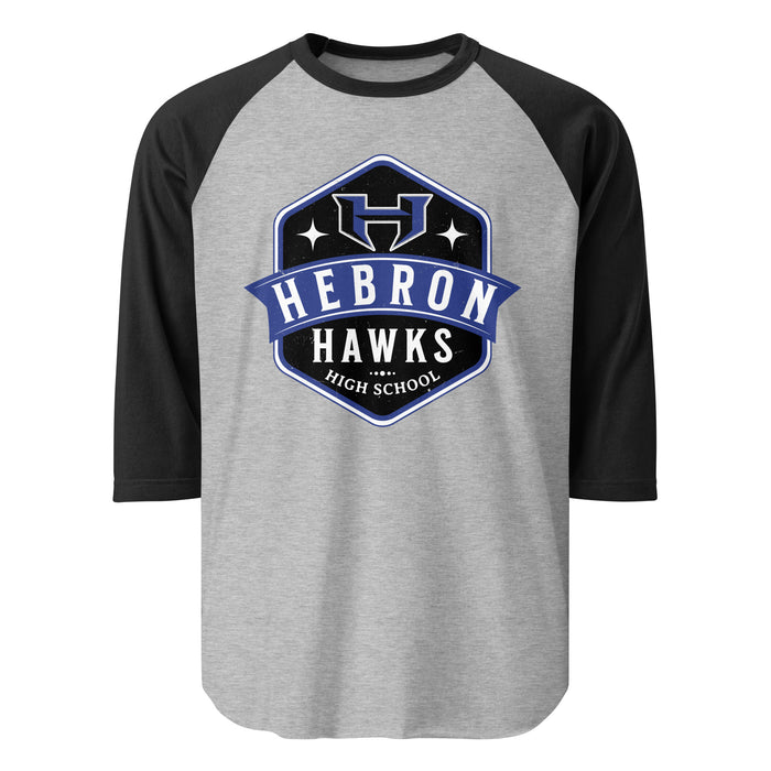 Hebron High School Hawks Unisex 3/4 sleeve Raglan T-shirt 209