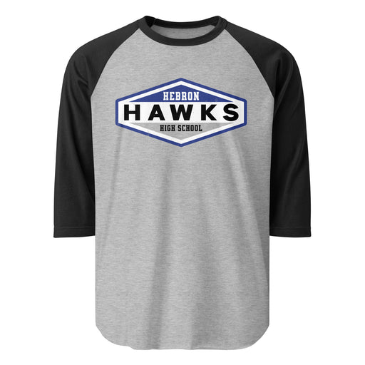 Hebron High School Hawks Unisex 3/4 sleeve Raglan T-shirt 009