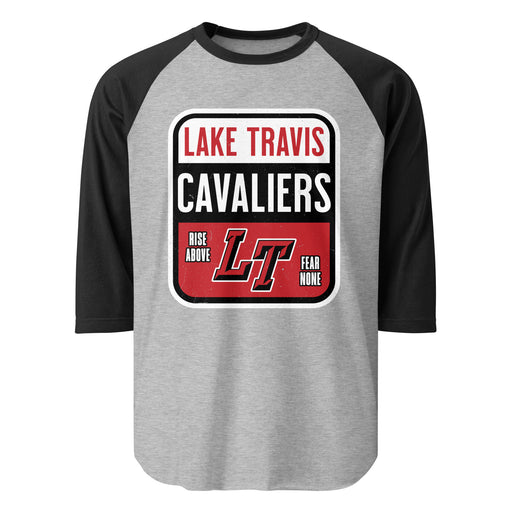 Lake Travis High School Cavaliers Unisex 3/4 sleeve Raglan T-shirt 001