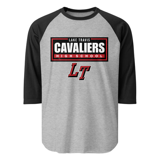 Lake Travis High School Cavaliers Unisex 3/4 sleeve Raglan T-shirt 049
